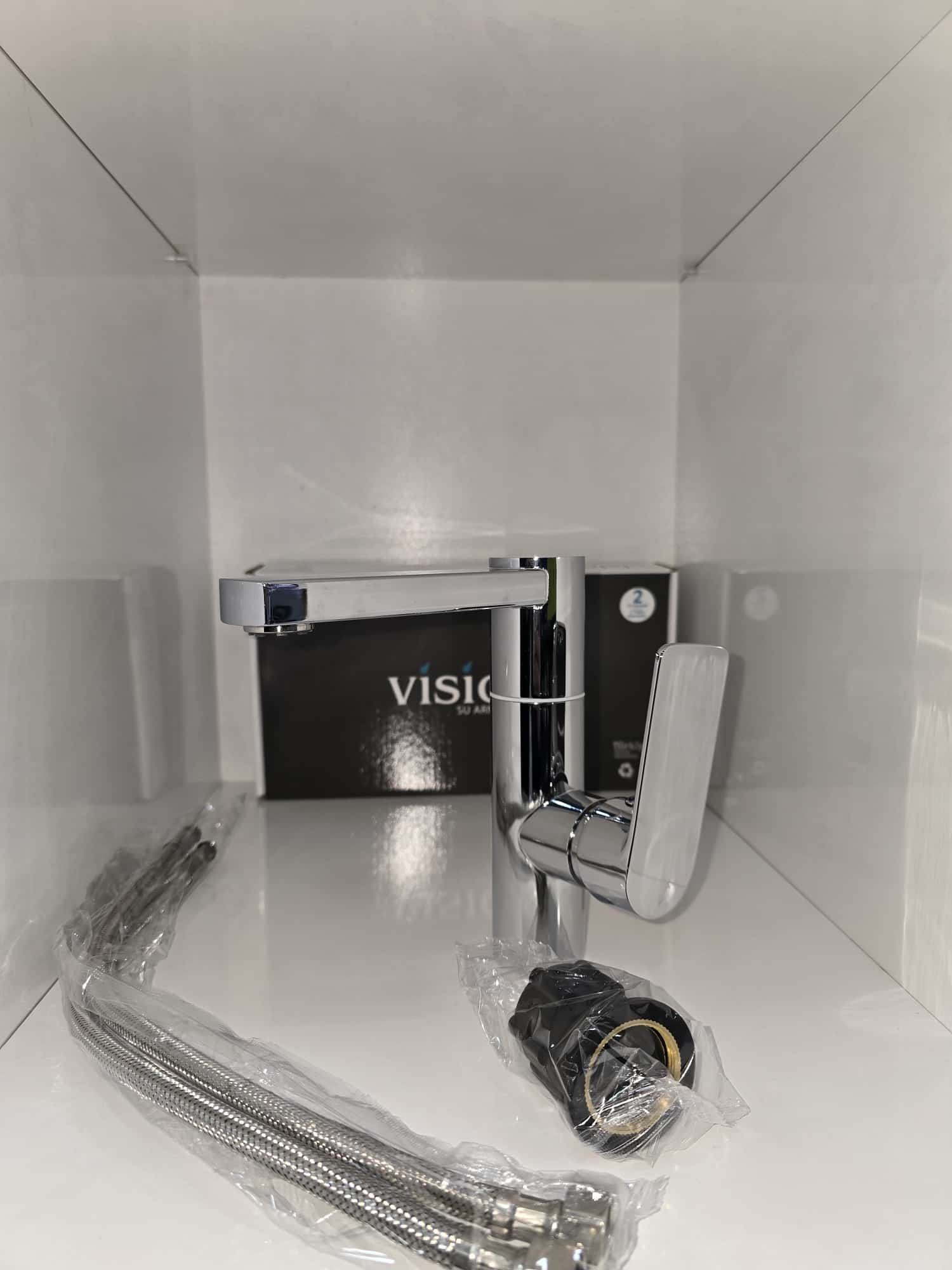 VİSİON KROM İNOX DÖNERLİ LAVABO BATARYASI